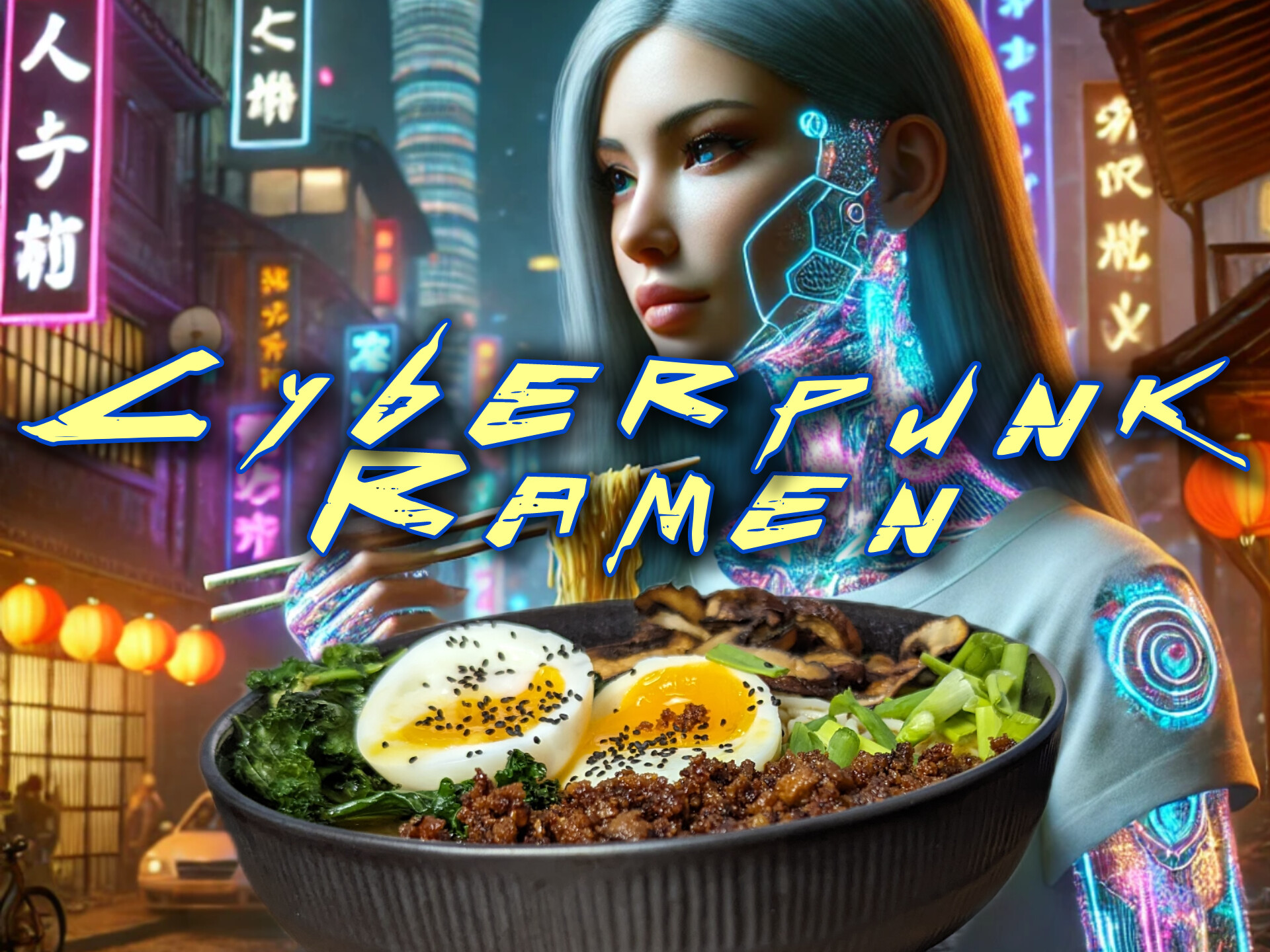 Easy Tofu Veggie Ramen recipe from Cyberpunk Edgerunners